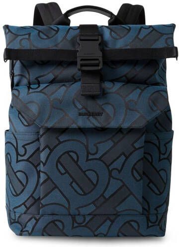 Burberry Orville rugzak met monogram-jacquard Blauw