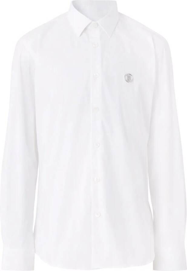 Burberry Overhemd met monogram Wit