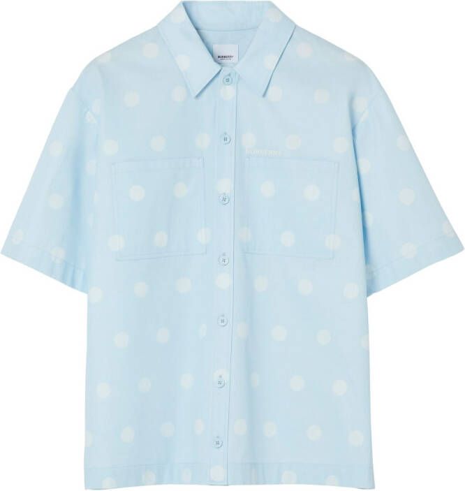 Burberry Overhemd met stippen Blauw