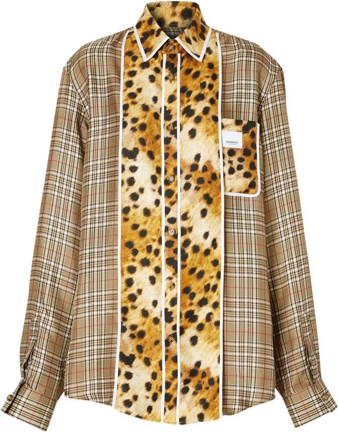 Burberry Oversized blouse Beige