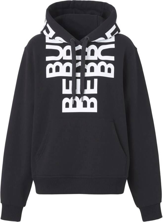Burberry Oversized hoodie Zwart