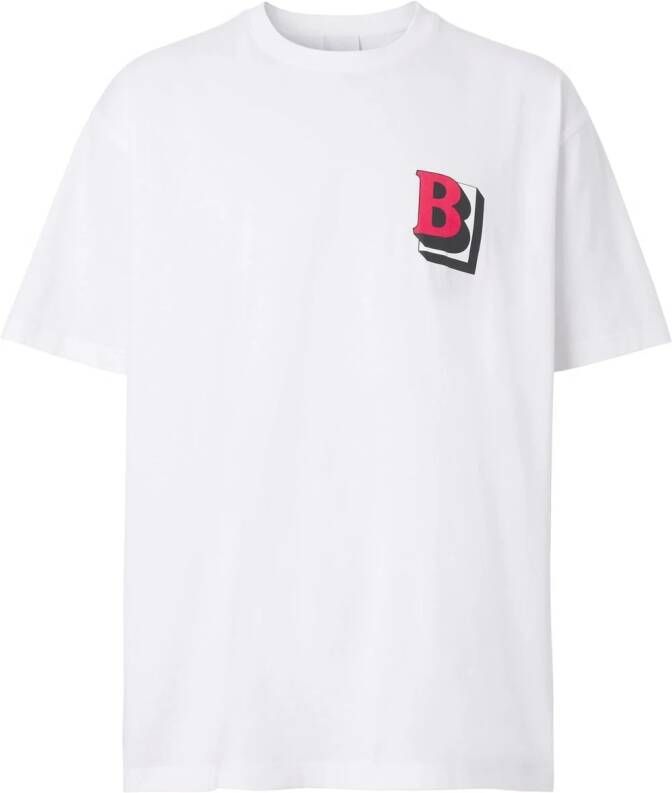 Burberry Oversized T-shirt Wit