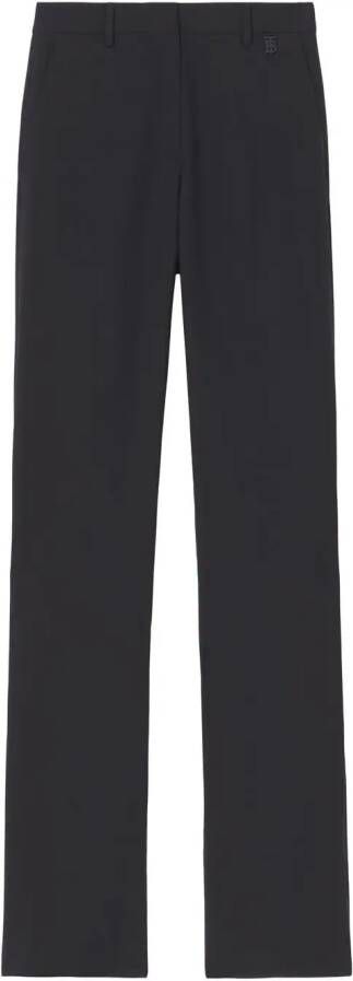 Burberry Pantalon met monogram Zwart