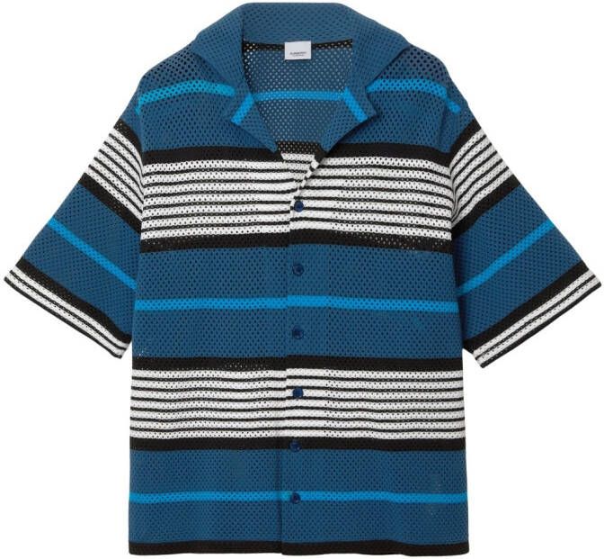 Burberry Gestreept overhemd Blauw