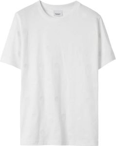 Burberry T-shirt met stippen Wit