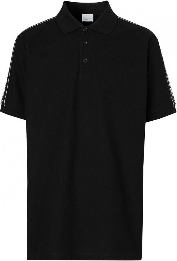 Burberry Poloshirt met logo Zwart