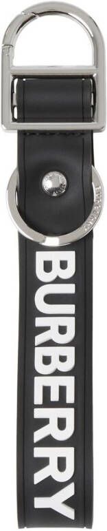 Burberry Ring met logo-reliëf Zwart
