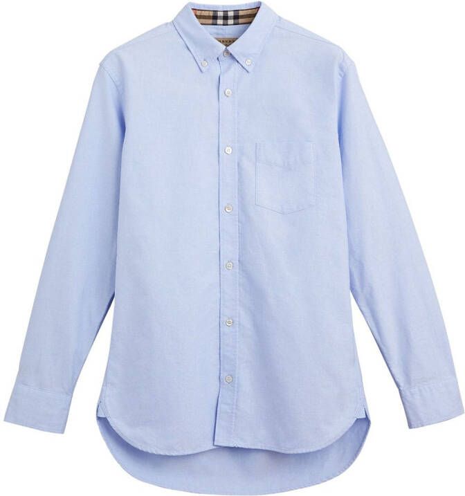 Burberry shirt met lange mouwen Blauw