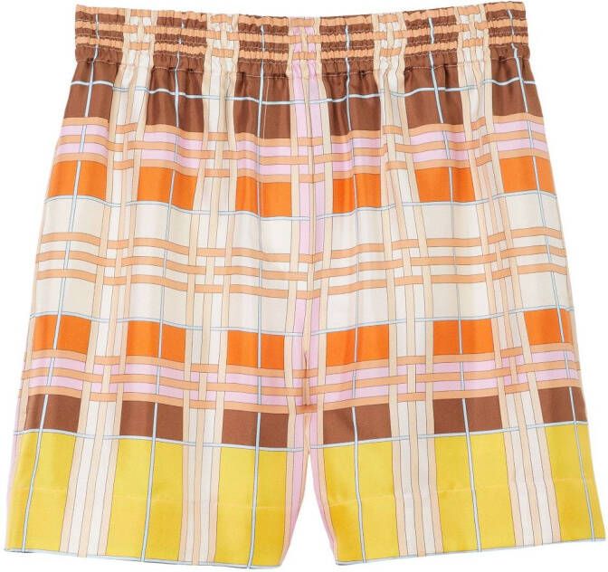 Burberry Shorts met geometrisch patroon Roze
