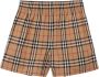 Burberry Shorts met vintage ruit Beige - Thumbnail 1