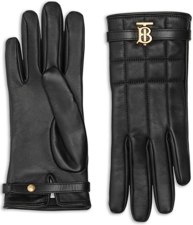 Burberry Leren handschoenen Zwart