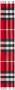 Burberry Sjaal met franje afwerking Rood - Thumbnail 1
