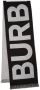 Burberry Sjaal met intarsia logo Zwart - Thumbnail 1