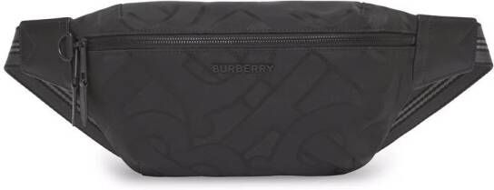 Burberry Sonny heuptas met monogram Zwart