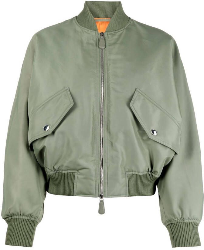 Burberry Stretch bomberjack Groen