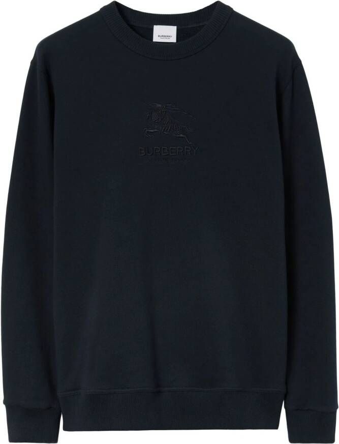 Burberry Sweater met geborduurd logo Blauw