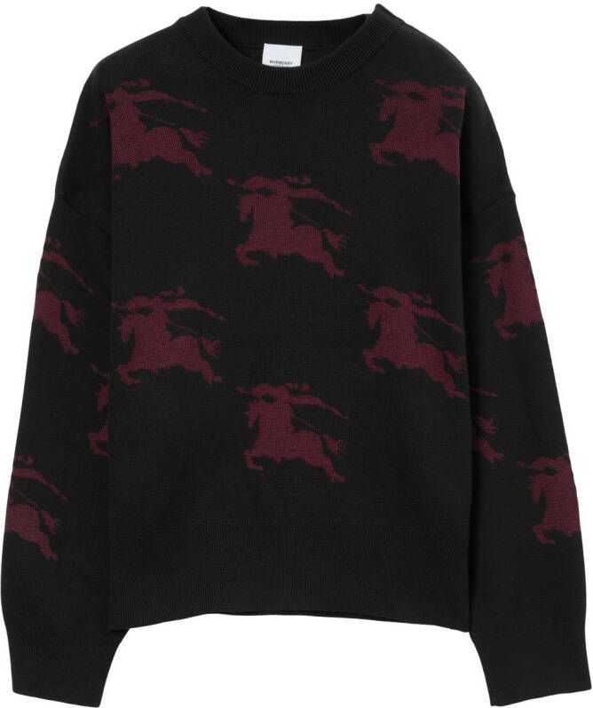Burberry Sweater met jacquard Zwart