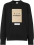 Burberry Sweater met logopatch Zwart - Thumbnail 1