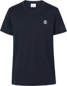 Burberry T-shirt met borduurwerk Blauw