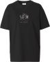 Burberry T-shirt met borduurwerk Zwart - Thumbnail 1