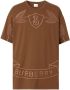 Burberry T-shirt met geborduurd logo Bruin - Thumbnail 1