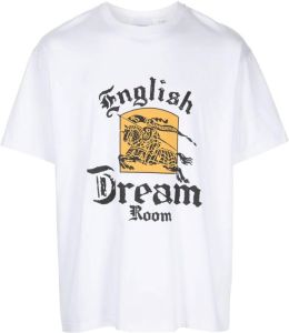 Burberry T-shirt met grafische print Wit
