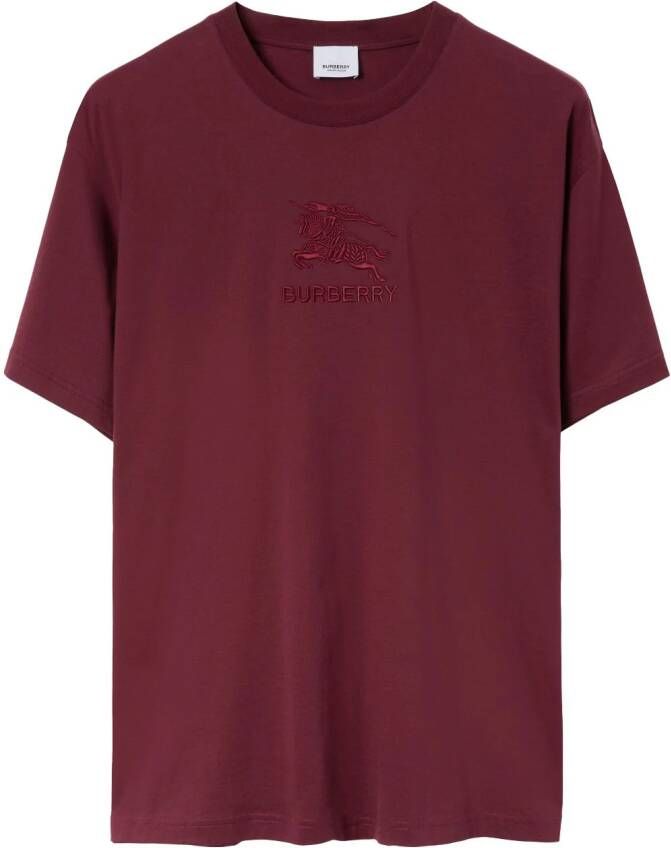 Burberry T-shirt met hart logo Rood