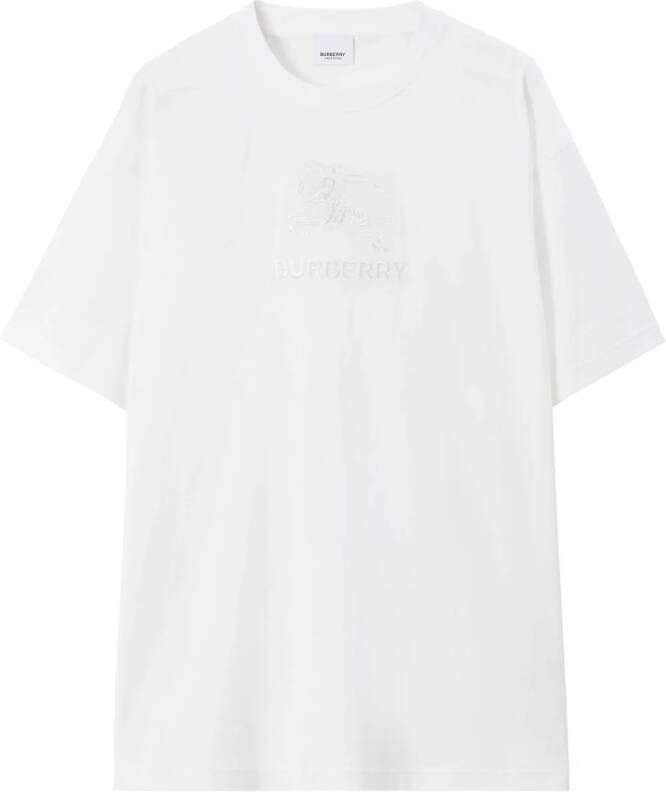 Burberry T-shirt met hart logo Wit