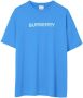 Burberry T-shirt met logoprint Blauw - Thumbnail 1
