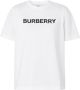 Burberry T-shirt met logoprint Wit - Thumbnail 1