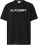 Burberry T-shirt met logoprint Zwart - Thumbnail 1