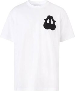 Burberry T-shirt met monsterprint Wit