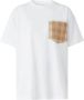 Burberry T-shirt met opgestikte borstzak Wit - Thumbnail 1