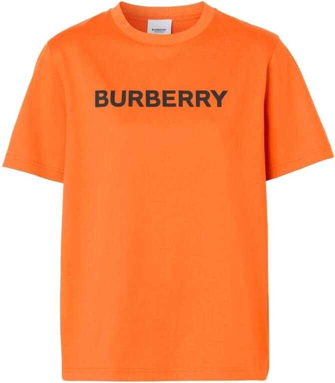 Burberry T-shirt met print Oranje