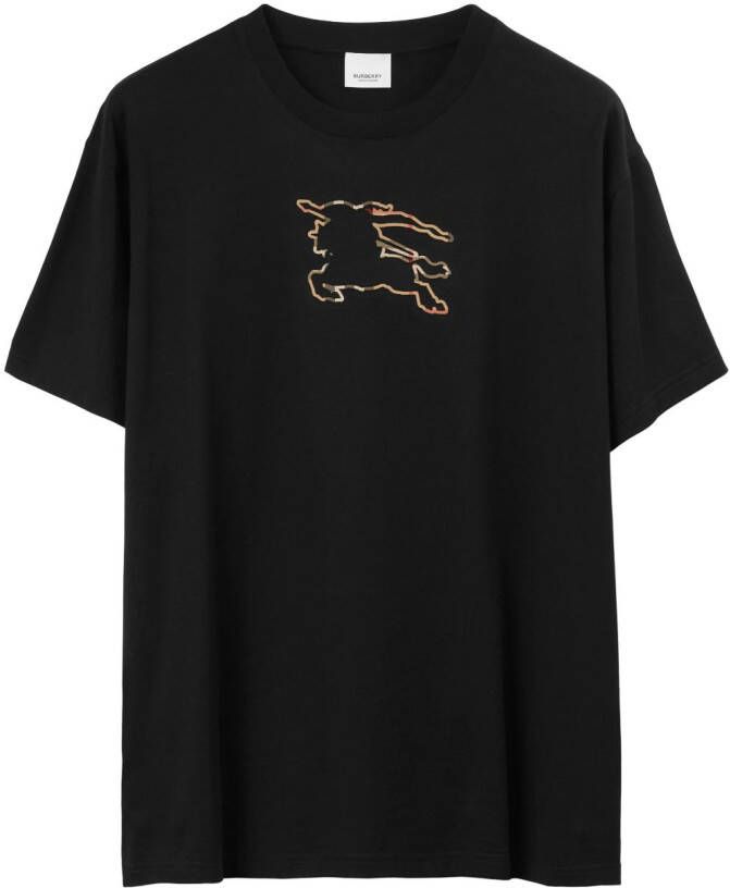 Burberry T-shirt met print Zwart