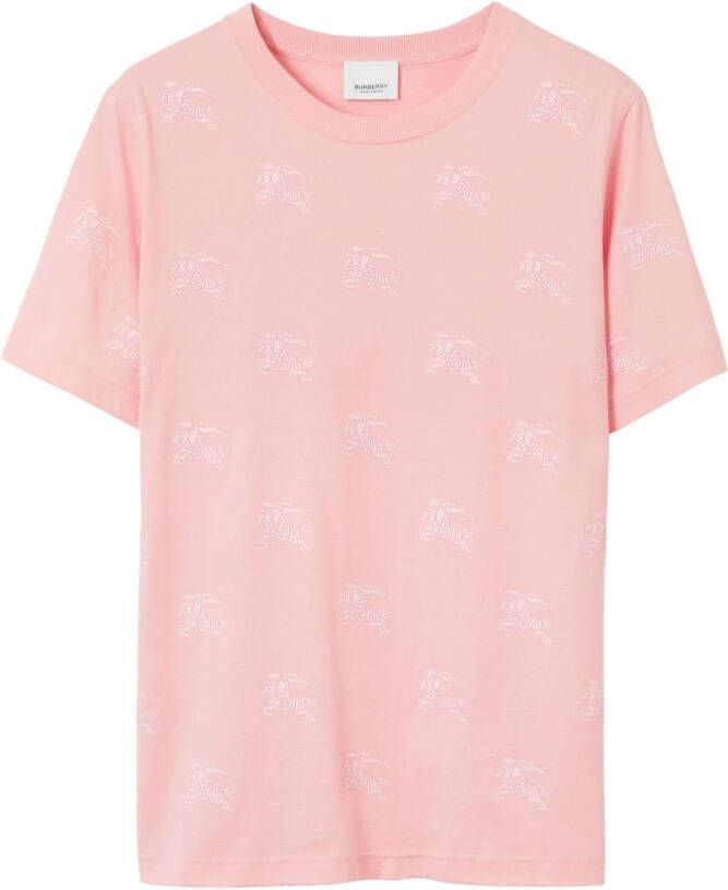 Burberry T-shirt met ronde hals Roze