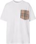 Burberry T-shirt met Vintage check patroon Wit - Thumbnail 1