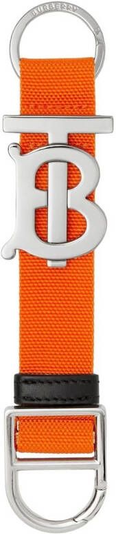 Burberry Sleutelhanger met logoplakkaat Oranje