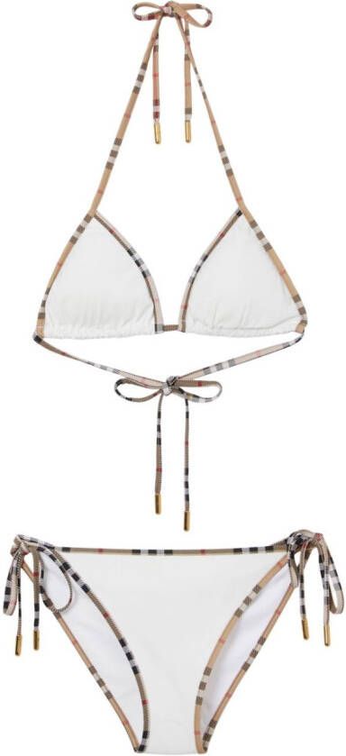 Burberry Triangel bikini Wit