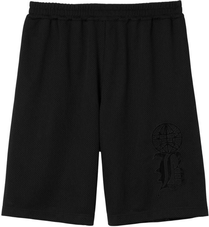 Burberry Shorts met mesh Zwart