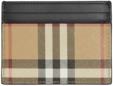 Burberry Vintage Check leren pasjeshouder Beige