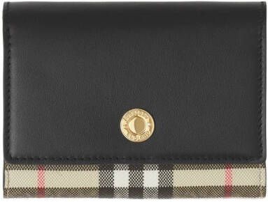 Burberry Vintage Check leren portemonnee Zwart