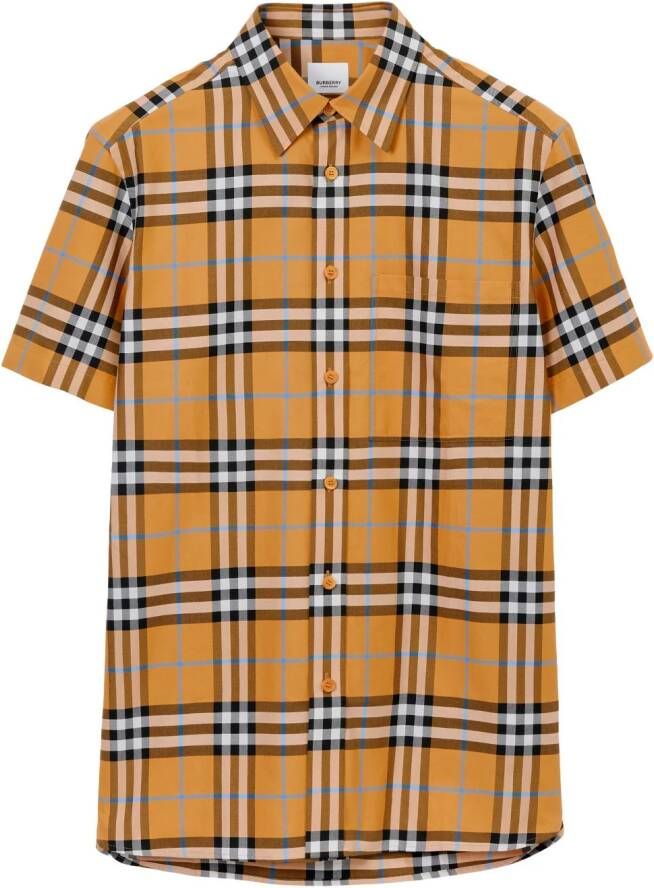 Burberry Vintage Check overhemd Geel
