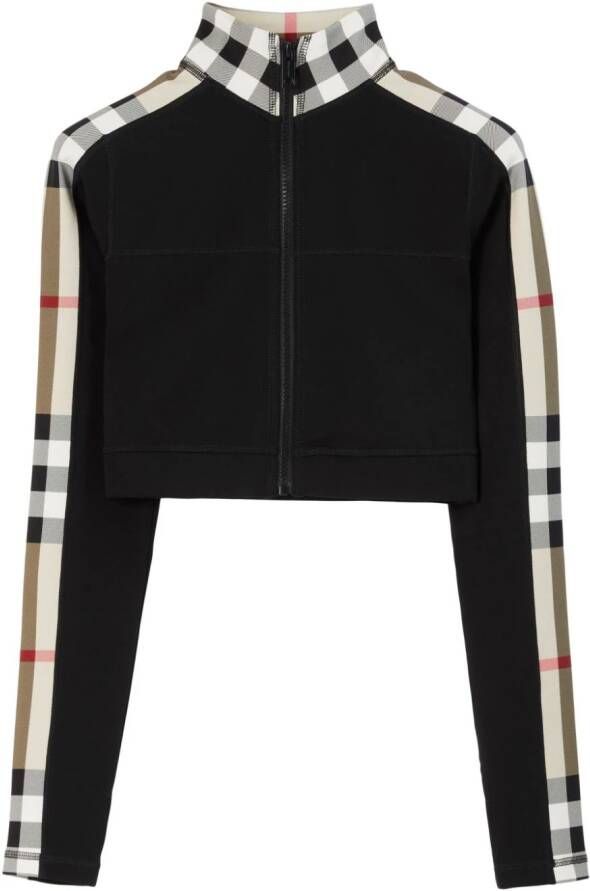 Burberry Vintage check top Zwart