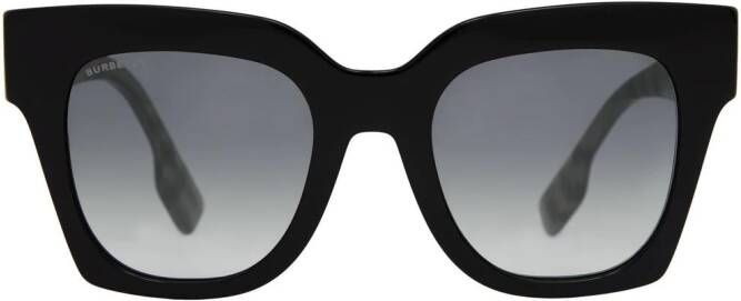 Burberry Vintage Check zonnebril met vierkant montuur Zwart