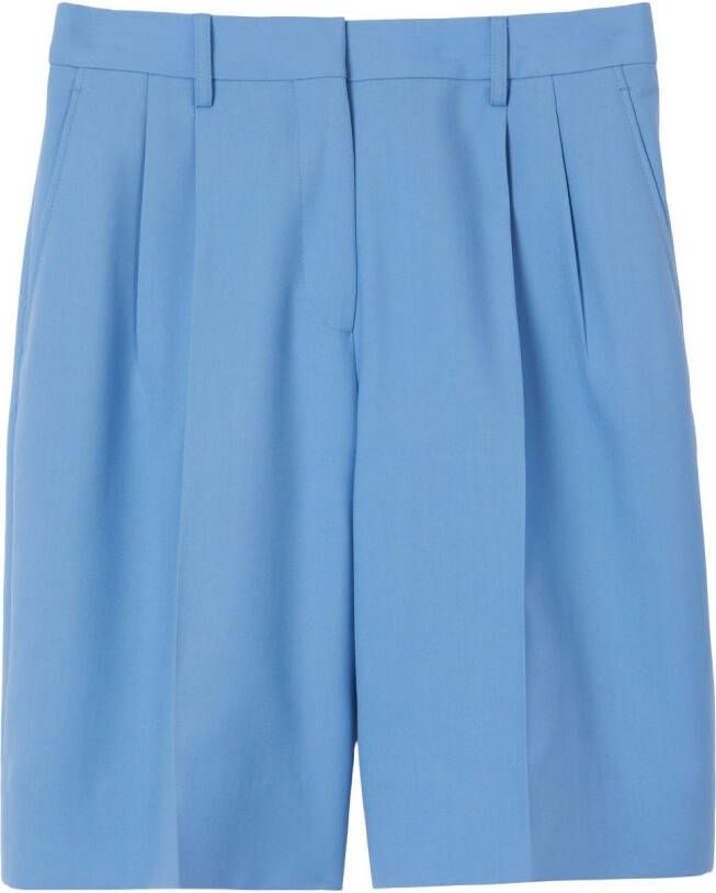 Burberry Wollen shorts Blauw