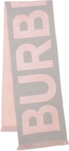 Burberry Sjaal met logo Roze