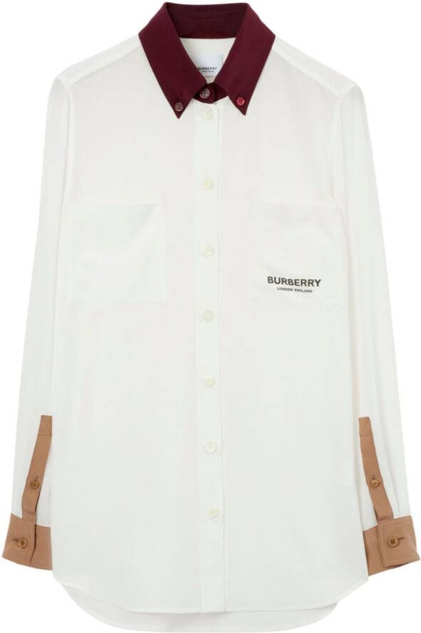 Burberry Zijden blouse Beige