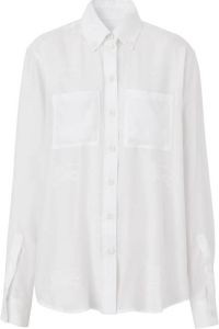 Burberry Zijden blouse Wit
