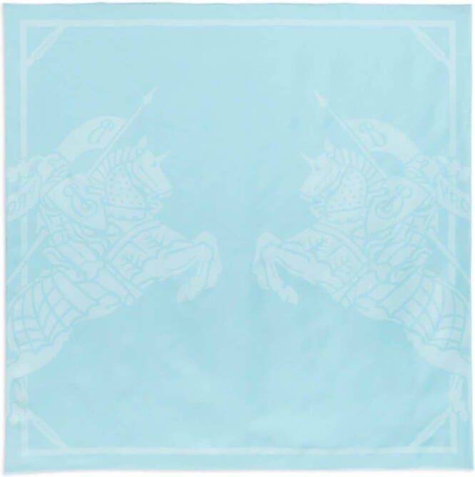 Burberry Zijden sjaal Blauw